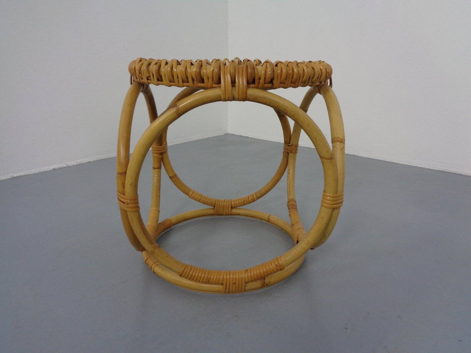 Bamboo Stool, Italy, 1960s
