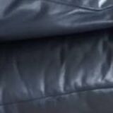 Gerard Guermonprez black leather sofa, cocooning sofa