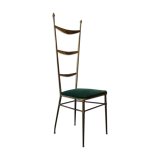 High-back Chiavari chair by Gaetano Descalzi, Italy, 1950