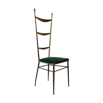 Chiavari chair with high back by Gaetano Descalzi. Italy, 1950.