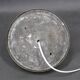 1930s Art Deco brass ceiling light with opaline glass shade, Czechoslovakia, Res