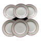 6 flat plates Digoin Sarreguemines Enghien model