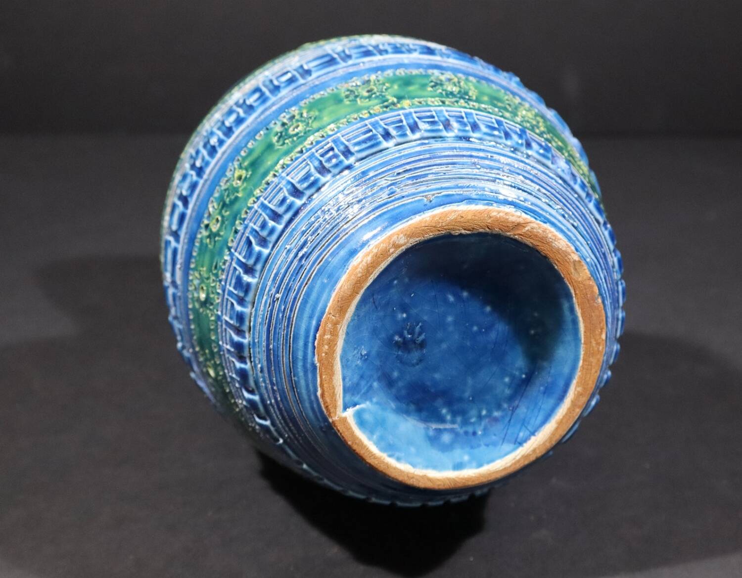 Vintage Bitossi Rimini Blue Vase by Aldo Londi