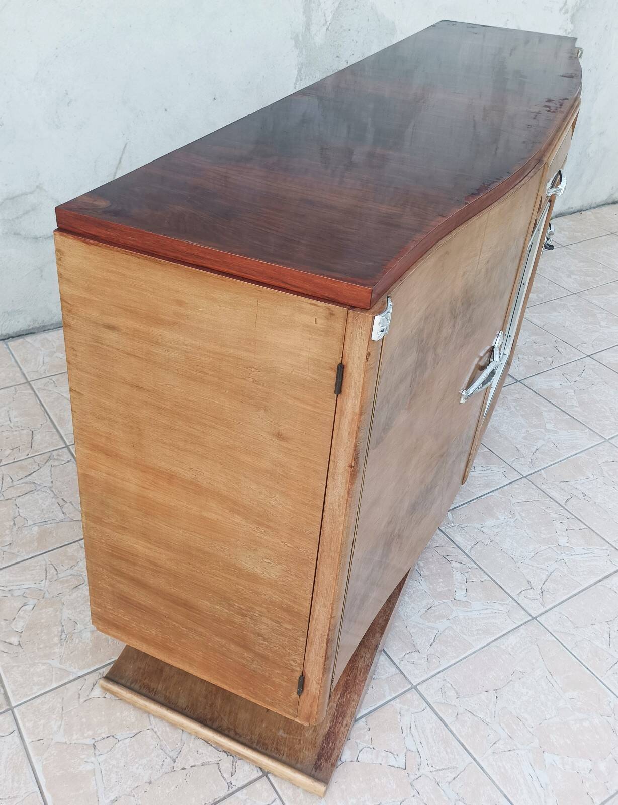Art Deco walnut burl enfilade