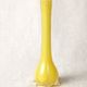 Vintage Soliflore in Lemon Yellow Opaline - Tulip Shape with Claw Feet -