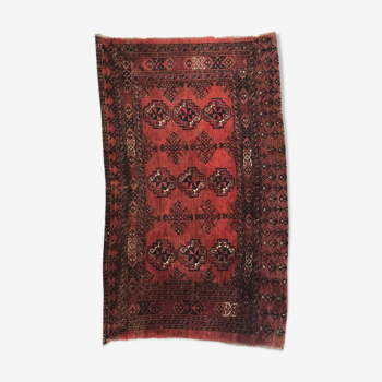 Carpet old saddle made turkmen hand 97 x 162 cm