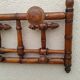 Antique wall coat rack imitation vintage bamboo