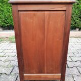 Bedside table chene and pink marble