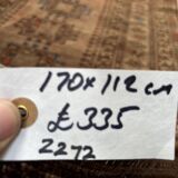 Vintage Afghan Turkoman village Rug 170x112 cm, Red, Black Tribal Medium