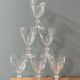 Set of 6 Arques crystal water glasses
