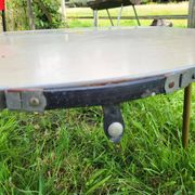 Ensemble table et duo chaises pliantes camping vintage 1970