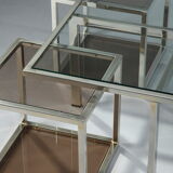 Coffee table and 4 removable side tables