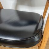 Scandinavian armchair by Erik Kirkegaard in oak and leather, 1960s