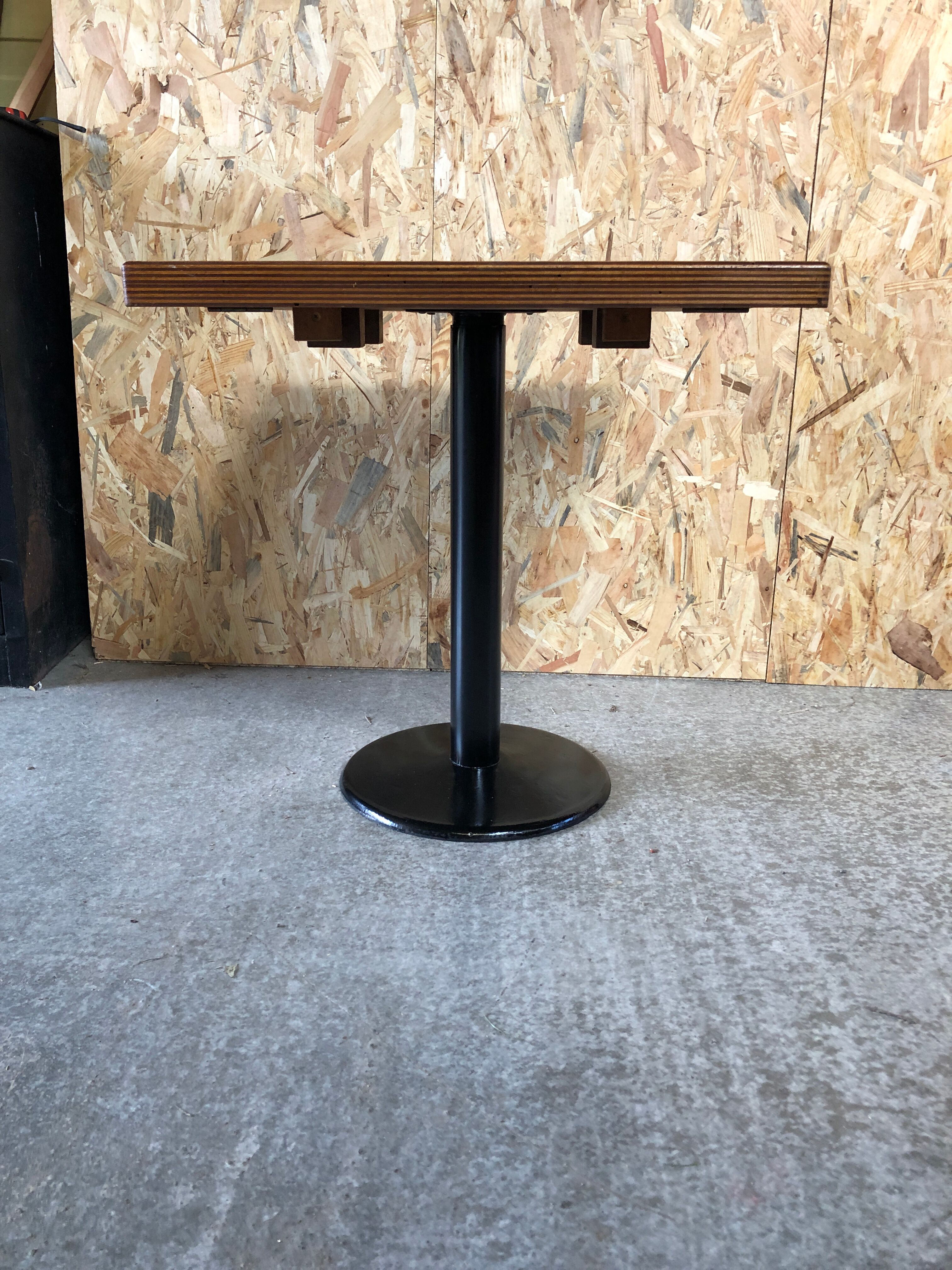 Old bistro table foot cast iron black