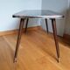 Table basse formica pieds compas fuselés
