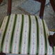 Ancient English mahogany armchair