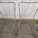 Lot de 4 chaise design en métal chromé années 70