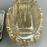 Lampe murale en verre design 60s 70s