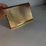 Vintage 1960s gold-plated cigarette case from France - 13 x 10 cm