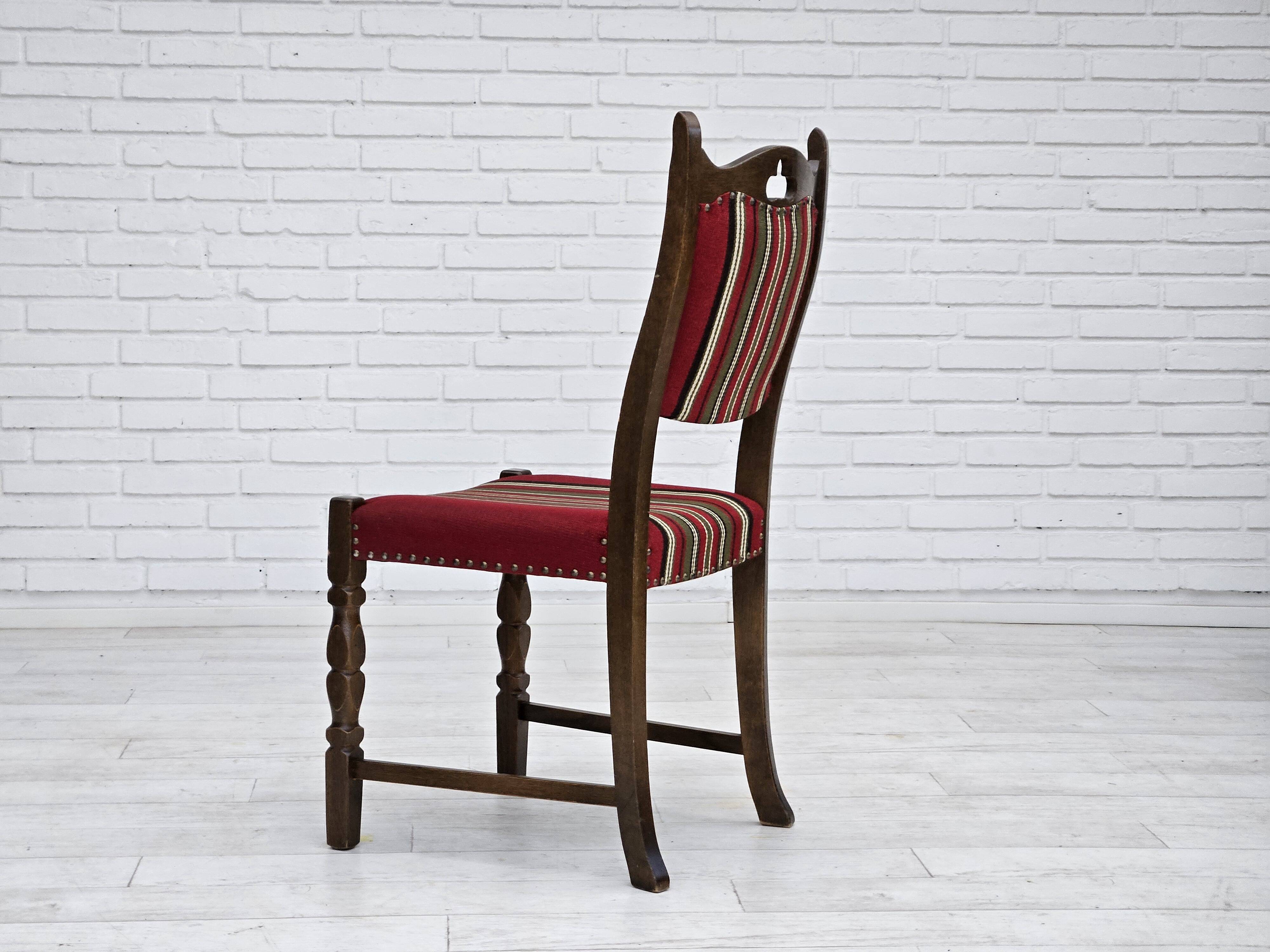 1960s, set of 5 pcs Danish dinning chairs, original good condition.