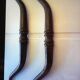 Antique metal handles.