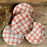 4 Moulin Des Loups “dishcloth” flat plates
