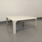 Vintage Italian Demetrio 70s Square Coffee Table by Vico Magistretti