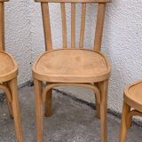 Suite of 4 chairs bistro Baumann 1967