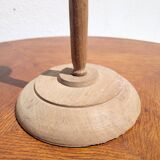 Raw wood hat rack