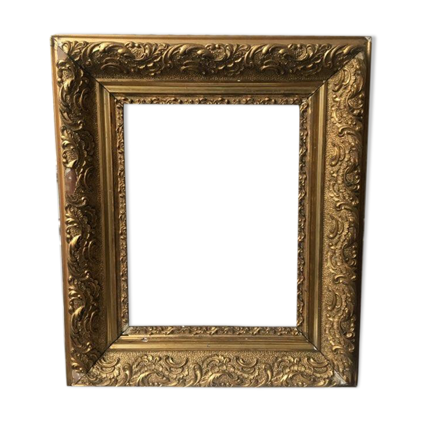 Old gilded wood frame