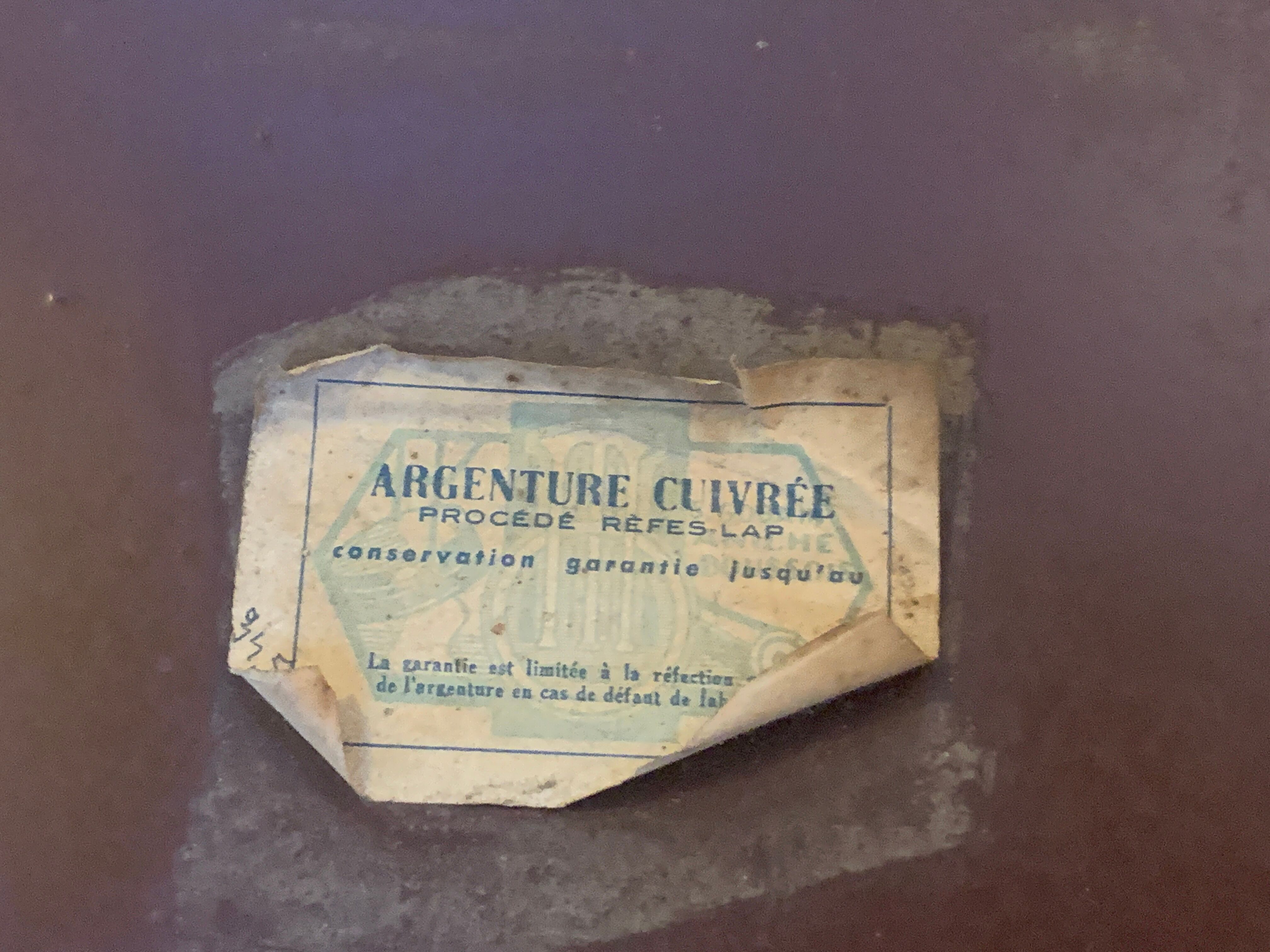 Miroir biseauté gravé