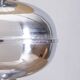 Large vintage 1970s table lamp in chromed metal, Italian design