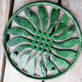 Paire de dessous de plat en fonte