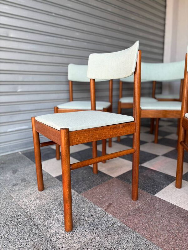 Set de 10 chaises Baumann couleur vert d’eau