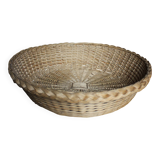 Vintage wicker round basket