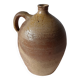 Old beige-brown stoneware jar France