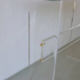 Console sculpturale en verre et lucite | Italie | Années 1980