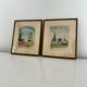 2 marine watercolours signed L. Baud
