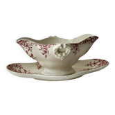 Sauce boat, Gien opaque porcelain - Printemps service