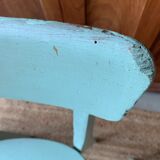 Set of 4 green bistro chairs