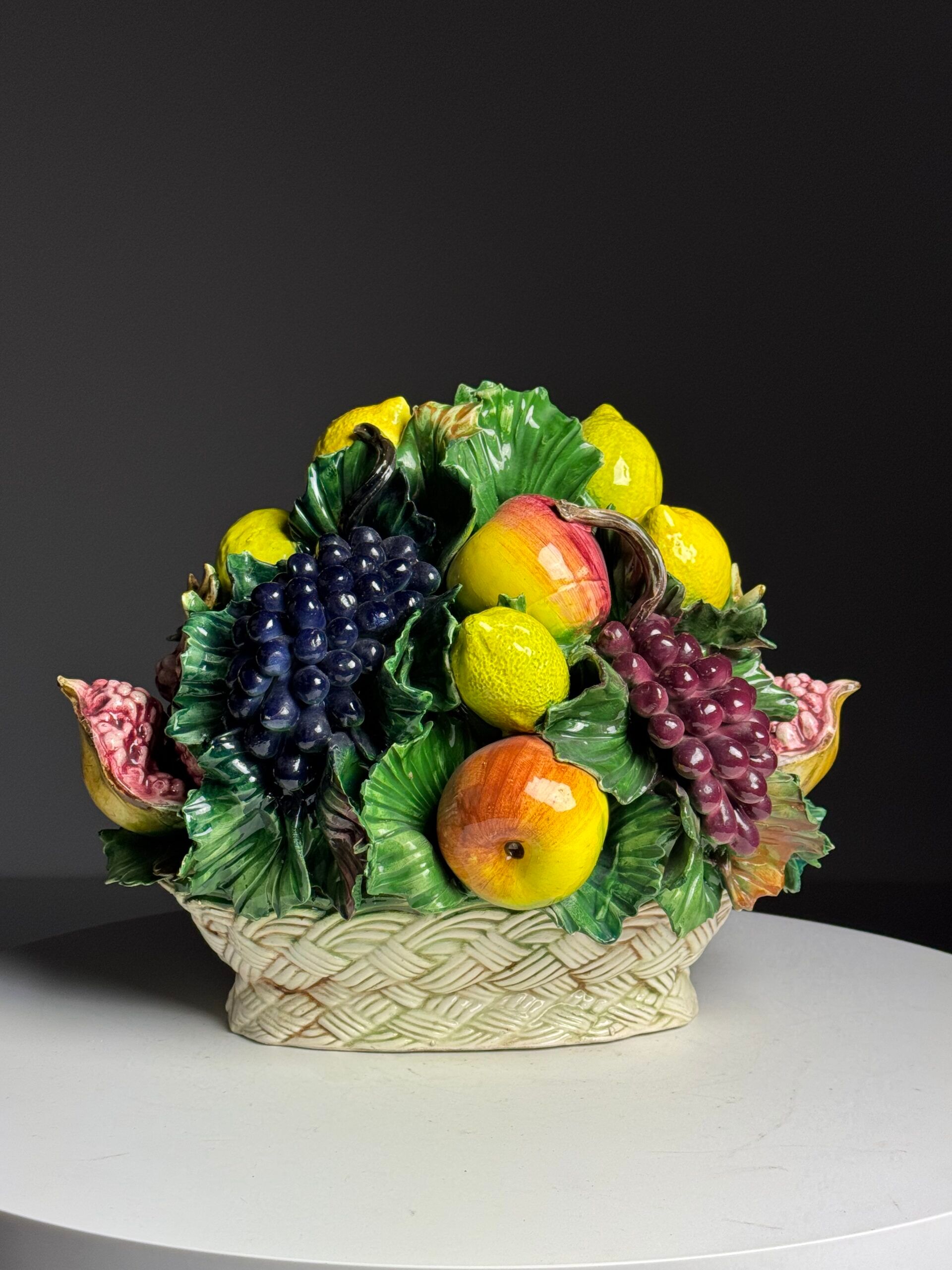 Majolica ceramic Italian fruit piece