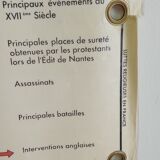 Carte scolaire ancienne