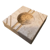 Empty ashtray pocket Cerri Nestore in travertine