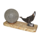 Art Deco marble figurine table lamp