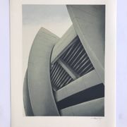 A. le foll, parc des princes, 1978. lithographie originale signée au crayon