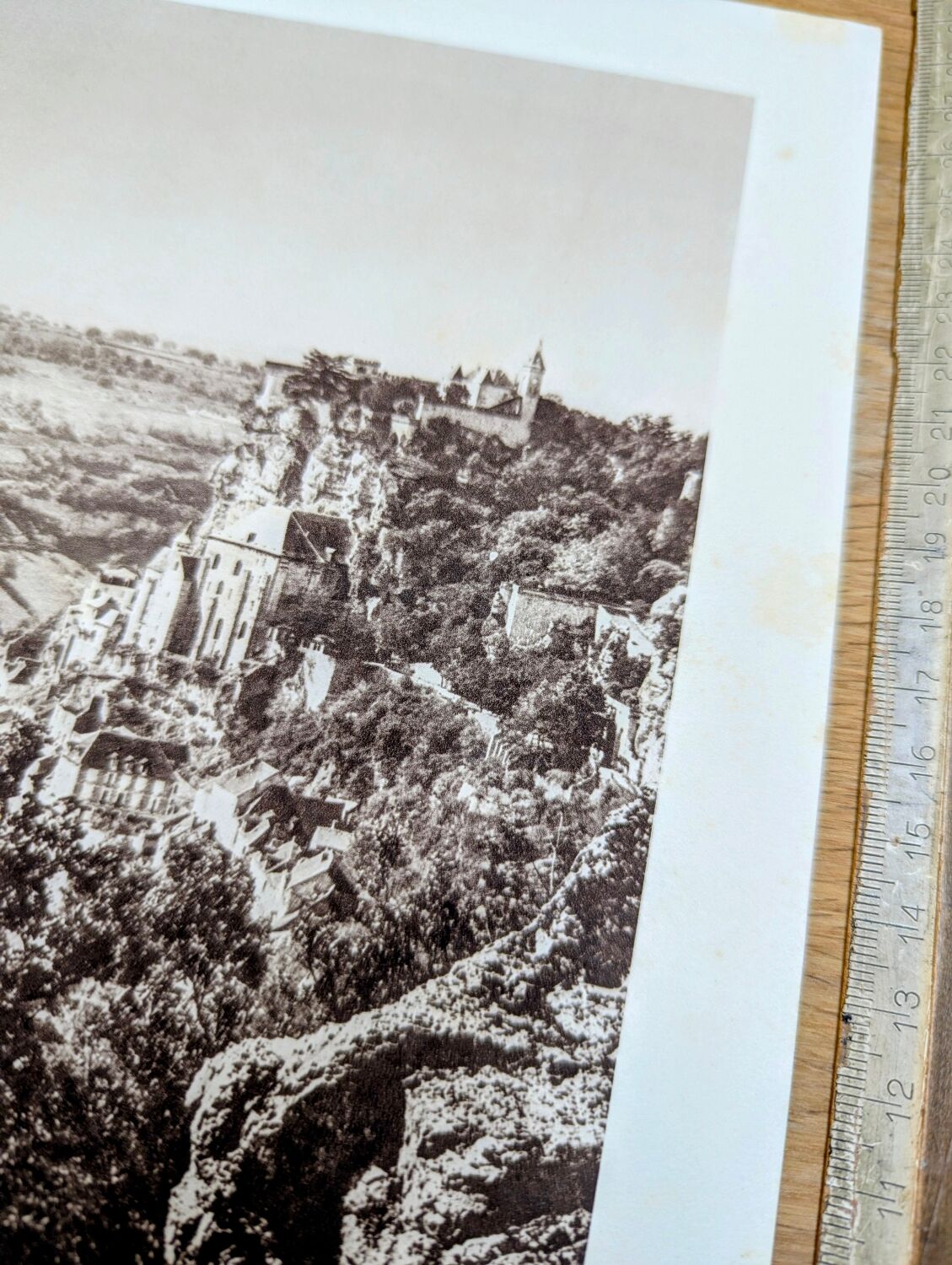 Rocamadour, Lot, photo print from 1942. By Pierre Dubure.
