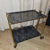 Foldable Textable serving trolley 1950-60