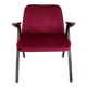 Burgundy Raspberry Bunny Armchair by Józef Chierowski