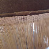 Yellow gold velvet pouf