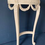 Old wooden console, half moon, Louis XVI style, early twentieth century